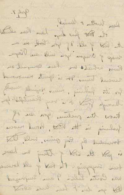 Letter from Eleanor `Nora` Saltonstall to Eleanor B. Saltonstall and Muriel Saltonstall, 4 July 1919 Manuscript